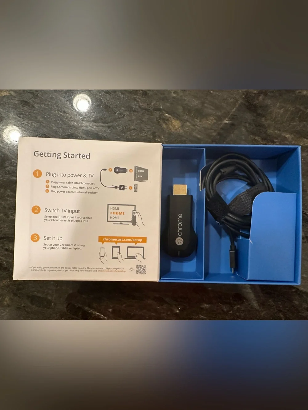 google Chromecast White and Black